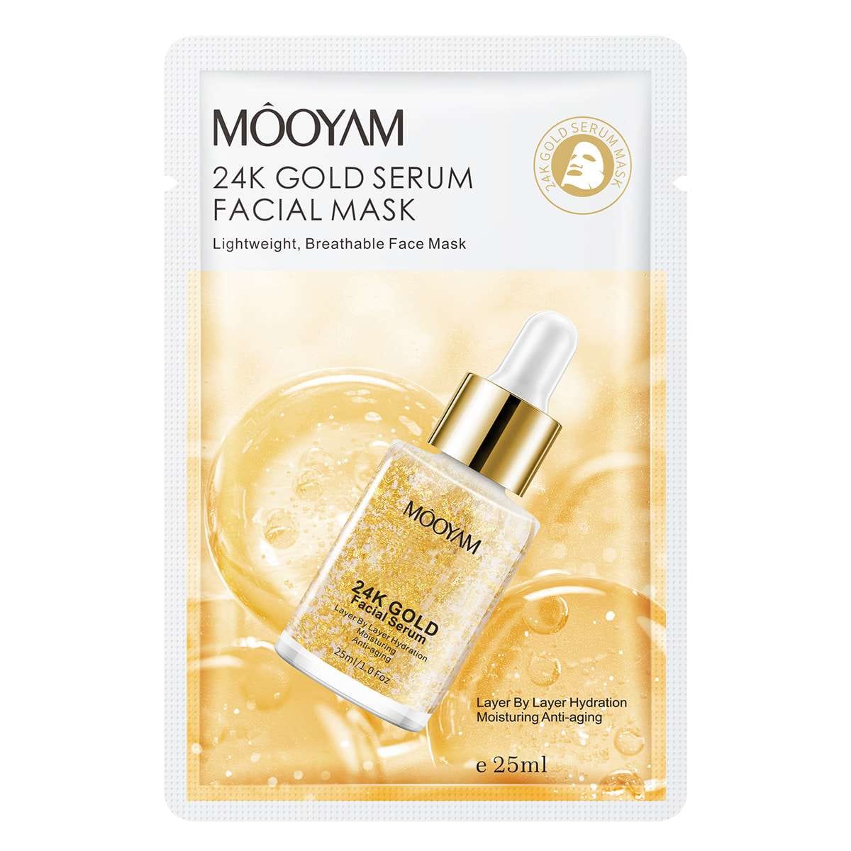 gold serum facial mask moisturizing